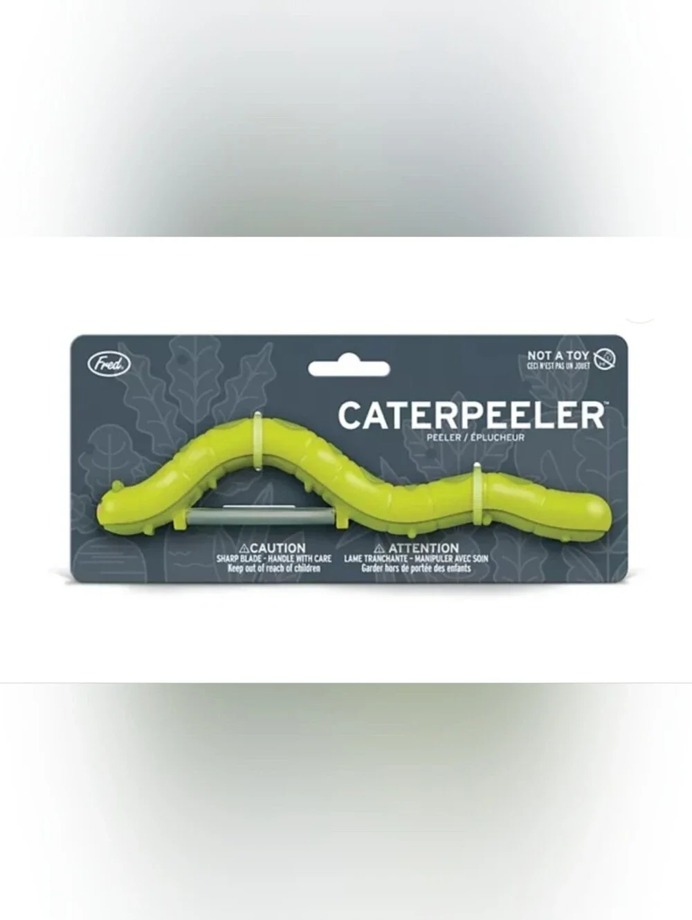 Brand New Genuine Fred Green Caterpeeler Vegetable Peeler- Not A Toy Adorable